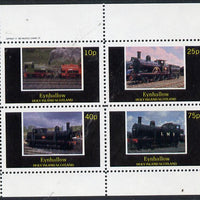 Eynhallow 1982 Steam Locos #07 perf,set of 4 values (10p to 75p) unmounted mint