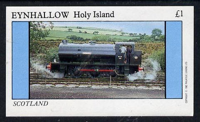 Eynhallow 1982 Steam Locos #07 imperf souvenir sheet (£1 value) unmounted mint