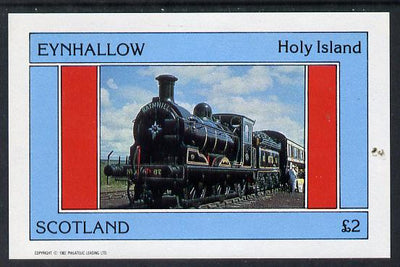 Eynhallow 1982 Steam Locos #07 imperf deluxe sheet (£2 value) unmounted mint