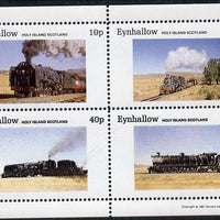 Eynhallow 1981 Steam Locos #01 perf,set of 4 values unmounted mint