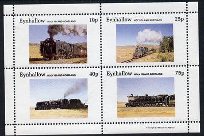 Eynhallow 1981 Steam Locos #01 perf,set of 4 values unmounted mint