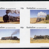 Eynhallow 1981 Steam Locos #01 imperf,set of 4 values unmounted mint