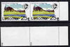 Lesotho 1980-81 25s on 25c with superb surcharge set-off on gummed side unmounted mint, as SG 412A