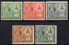 Bahamas 1920 KG5 Peace set of 5 mounted mint SG 106-10