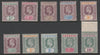 Grenada 1902-06 KE7 set of 10 (1/2d to 10s) with mixed watermarks (0.5d, 2d & 2.5d are CA, remainder MCA) fine mounted mint, the 10s being unmounted, SG57-76 cat £350 as singles