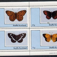 Staffa 1981 Butterflies perf,set of 4 values (10p to 75p) unmounted mint
