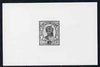 Indian States - Barwani 1932,Die proof of 1/2a in black on white card, as SG33