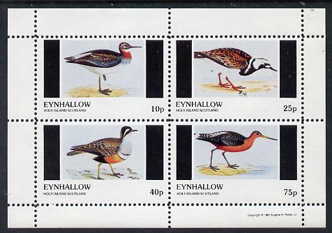 Eynhallow 1981 Waders #1 perf,set of 4 values (10p to 75p) unmounted mint