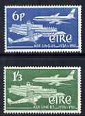 Ireland 1961 25th Anniversary of Aer Lingus perf set of 2 unmounted mint SG184-5