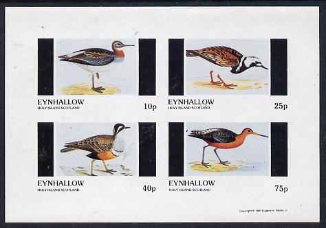 Eynhallow 1981 Waders #1 imperf,set of 4 values (10p to 75p) unmounted mint
