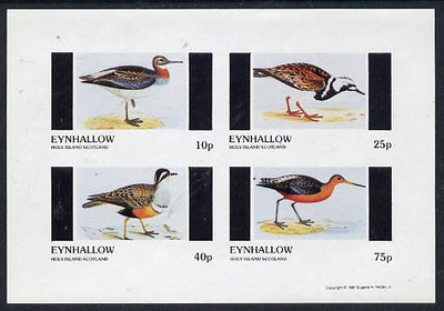 Eynhallow 1981 Waders #1 imperf,set of 4 values (10p to 75p) unmounted mint