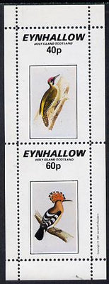 Eynhallow 1981 Birds #04 (Woodpecker & Hoopoe) perf,set of 2 values (40p & 60p) unmounted mint