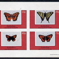 Eynhallow 1981 Butterflies imperf set of 4 values unmounted mint