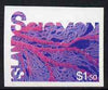 Solomon Islands 1987 Corals $1.50 imperf proof in magenta & Cyan only (black & yellow omitted) superb unmounted mint as SG 579