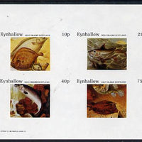 Eynhallow 1982 Fish #04 imperf,set of 4 values (10p to 75p) unmounted mint