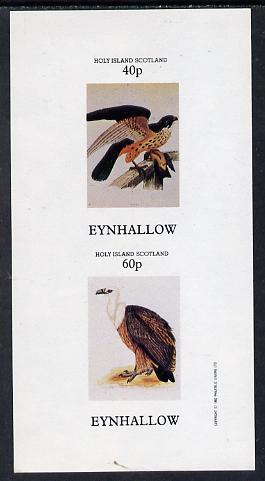 Eynhallow 1982 Birds of Prey #03 imperf,set of 2 values (40p & 60p) unmounted mint