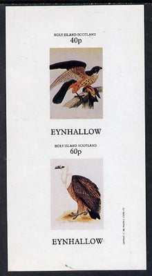 Eynhallow 1982 Birds of Prey #03 imperf,set of 2 values (40p & 60p) unmounted mint