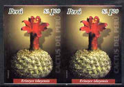 Peru 2004 Cacti 1s20 Eriosyce islayensis imperf pair unmounted mint as SG2202