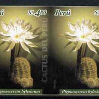 Peru 2004 Cacti 6s80 Pymaeocereus bylesianus imperf pair unmounted mint as SG2203
