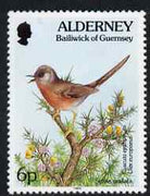 Guernsey - Alderney 1994-98 Flora & Fauna Defs 6p Dartford Warbler & Dodder unmounted mint SG A65