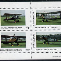 Eynhallow 1981 Bi-Planes #2 perf,set of 4 values (10p to 75p) unmounted mint