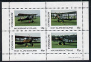 Eynhallow 1981 Bi-Planes #2 perf,set of 4 values (10p to 75p) unmounted mint