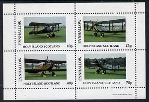 Eynhallow 1981 Bi-Planes #2 perf,set of 4 values (10p to 75p) unmounted mint