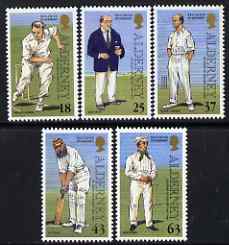 Guernsey - Alderney 1997 Anniversary of Cricket in Alderney perf set of 5 unmounted mint SG A96-100