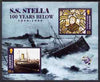 Guernsey - Alderney 1999 Centenary of Wreck of Mail Steamer Stella perf m/sheet unmounted mint, SG MS A124