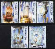Guernsey - Alderney 2002 50th Anniversary Electrification of Les Casquets Lighthouse perf set of 5 unmounted mint SG A192-96