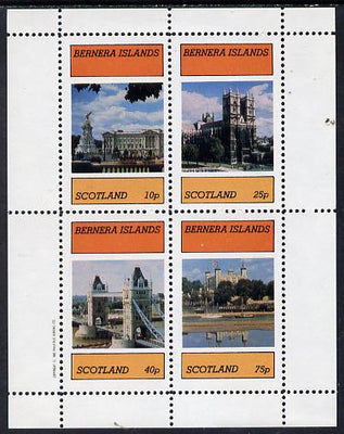 Bernera 1982 London Landmarks perf,set of 4 values (10p to 75p) unmounted mint