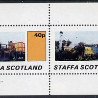 Staffa 1982 Early Steam Locos perf,set of 2 values (40p & 60p) unmounted mint