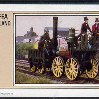 Staffa 1982 Early Steam Locos imperf deluxe sheet (£2 value) unmounted mint