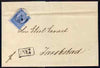 Finland 1875 entire bearing Michel 8C with black boxed ANK 88, light filing crease through adhesive