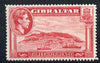 Gibraltar 1938-51 KG6 1.5d carmine Perf 14 unmounted mint, SG 123
