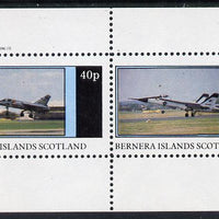 Bernera 1982 Military Jets perf,set of 2 values (40p & 60p) unmounted mint