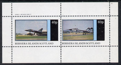 Bernera 1982 Military Jets perf,set of 2 values (40p & 60p) unmounted mint