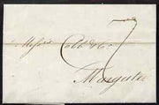 Great Britain 1811 entire to Margate with fine Bishop Mark