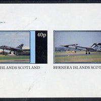 Bernera 1982 Military Jets imperf,set of 2 values (40p & 60p) unmounted mint