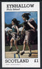 Eynhallow 1982 Scottish National Dress imperf souvenir sheet (£1 value) unmounted mint
