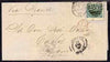 Great Britain 1867 QV 1s pl.4 on entire to Cadiz, SG101