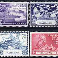 Bahamas 1949 KG6 75th Anniversary of Universal Postal Union set of 4 mounted mint, SG 196-9
