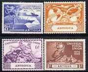 Antigua 1949 KG6 75th Anniversary of Universal Postal Union set of 4 mounted mint, SG 114-17