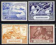 Basutoland 1949 KG6 75th Anniversary of Universal Postal Union set of 4 mounted mint, SG38-41