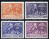 New Hebrides - French 1949 KG6 75th Anniversary of Universal Postal Union set of 4 mounted mint, SG F77-80
