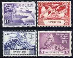 Cyprus 1949 KG6 75th Anniversary of Universal Postal Union set of 4 mounted mint, SG 168-71