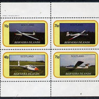 Bernera 1982 Gliders perf,set of 4 values (10p to 75p) unmounted mint