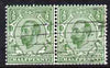 Great Britain 1912 Downey 1/2d pair with inv wmk SG spec N3b good used (trimmed perfs at base) cat £80