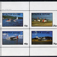 Staffa 1982 Sea Planes perf,set of 4 values (10p to 75p) unmounted mint