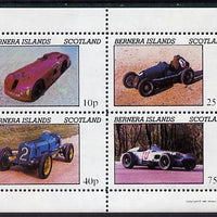 Bernera 1981 Early Racing Cars perf,set of 4 values (imprint in lower margin) unmounted mint
